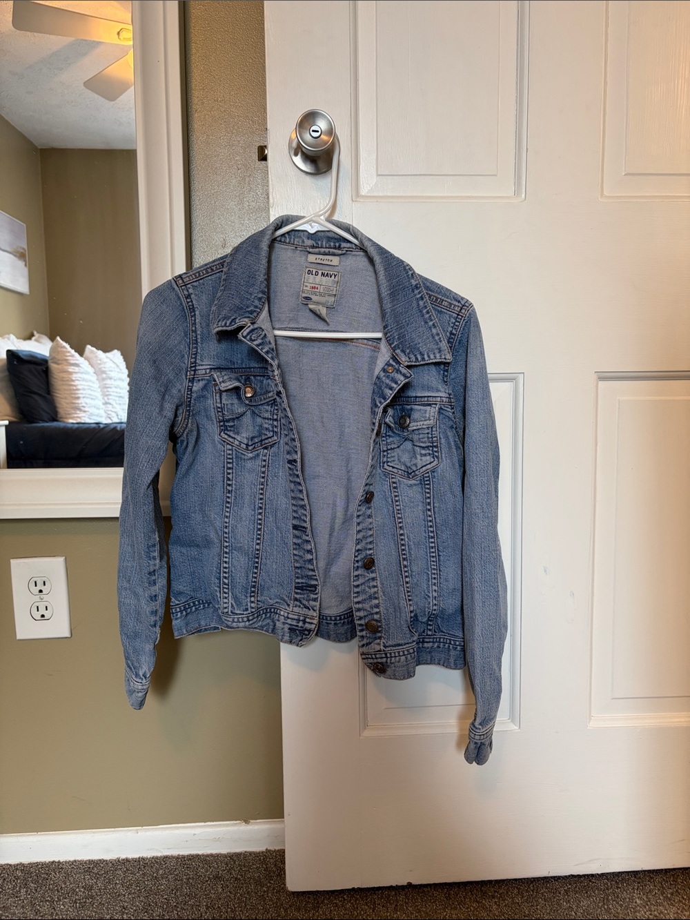 Vintage Old Navy Light Blue Denim Jean Jacket - Women's Button-Front